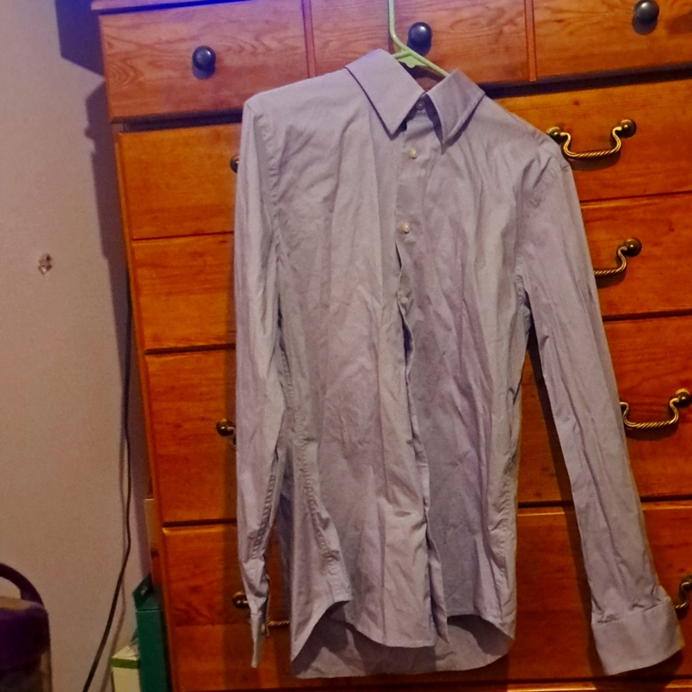 Purple button up